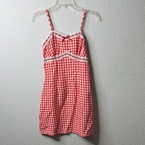 SHEIN Red Gingham Lace Chemise (not sure if it’s a dress or night gown??)
